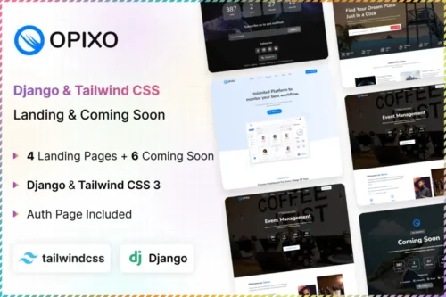 Mua Opixo - Django Landing & Coming Soon Template giá rẻ