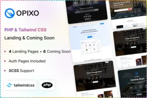 Mua Opixo - PHP Tailwind CSS Landing & Coming Soon giá rẻ