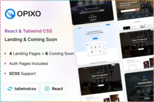 Mua Opixo - React Landing & Coming Soon Template giá rẻ