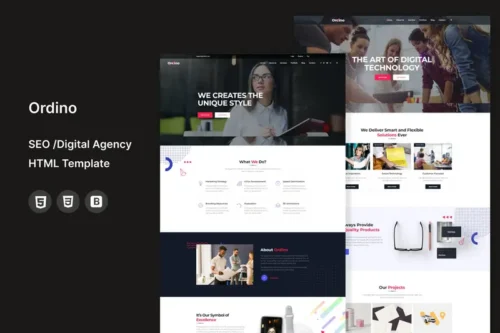 Mua Ordino - SEO /Digital Agency HTML5 Template giá rẻ