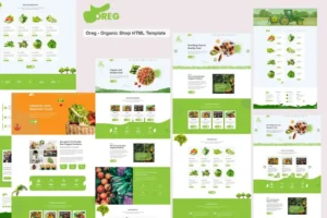 Mua Oreg - Organic Shop HTML Template giá rẻ