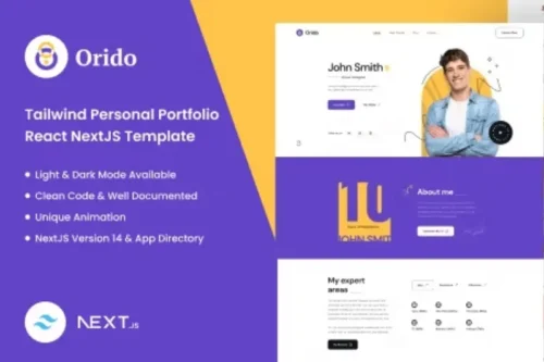 Mua Orido - Tailwind CSS Personal Portfolio React Next giá rẻ