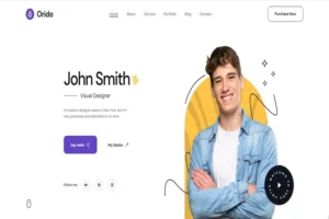 Mua Orido - Tailwind CSS Personal Portfolio Template giá rẻ