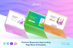 Mua Orions – App Landing Page React JS Template giá rẻ