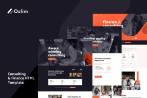 Mua Oslim - Consulting Finance HTML Template giá rẻ