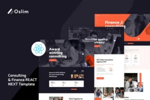 Mua Oslim - Consulting Finance React Next Template giá rẻ