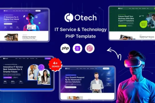 Mua oTech - PHP IT Solutions Startup Agency Template giá rẻ