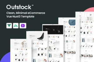 Mua Outstock - Minimal eCommerce Vue Nuxt 3 Template giá rẻ