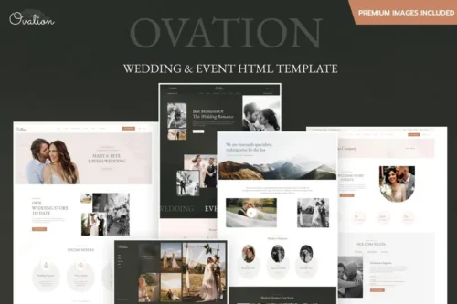 Mua Ovation-Wedding & Event Photography HTML Template giá rẻ