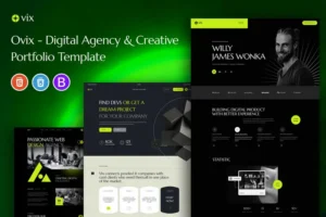 Mua Ovix - Digital Agency & Portfolio Template giá rẻ