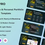 Ovro – NuxtJS Resume & Personal Portfolio Template