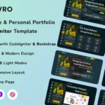 Ovro – Personal Portfolio CodeIgniter PHP Template