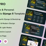 Ovro – Resume & Personal Portfolio Django Template
