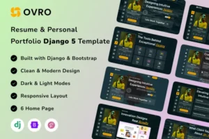 Mua Ovro – Resume & Personal Portfolio Django Template giá rẻ