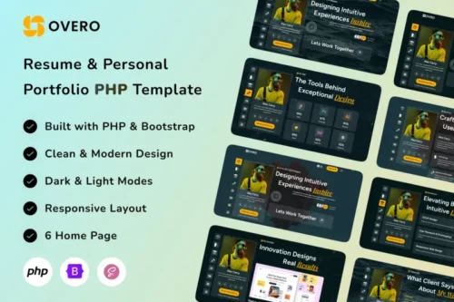 Mua Ovro – Resume & Personal Portfolio PHP Template giá rẻ