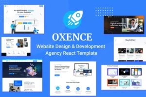 Mua Oxence - Web Design Agency React NextJs Template giá rẻ