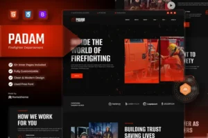 Mua Padam - Firefighter Departement HTML Template giá rẻ