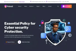 Mua Paheli - Cyber Security React Template giá rẻ