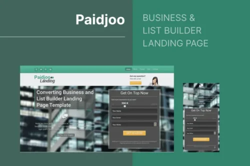 Mua Paidjoo - Business & List Builder Landing Page giá rẻ
