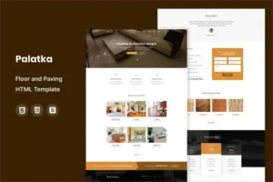 Mua Palatka : Floor and Paving Service HTML Template giá rẻ