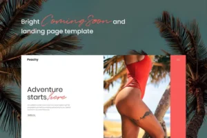 Mua Peachy - Coming Soon and Landing Page Template giá rẻ