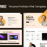 Perez – Personal Portfolio Template