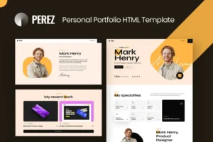 Mua Perez - Personal Portfolio Template giá rẻ
