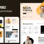 Perez – Tailwind CSS Personal Portfolio Template
