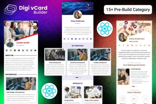 Mua Personal Business Card React Template - Digi vCard giá rẻ