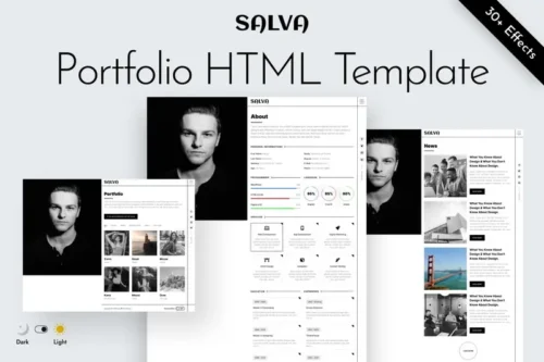 Mua Personal Portfolio Html Template - Salva giá rẻ