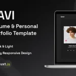 Personal Portfolio Resume Nuxtjs Template