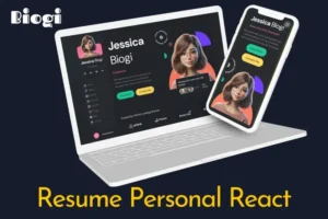 Mua Personal Portfolio Resume React Template - Biogi giá rẻ