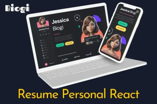 Mua Personal Portfolio Resume React Template - Biogi giá rẻ