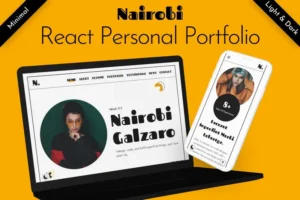 Mua Personal Portfolio Resume React Template - Nairobi giá rẻ