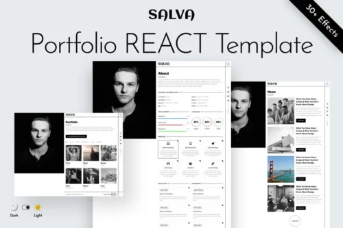 Mua Personal Portfolio / Resume React Template - Salva giá rẻ