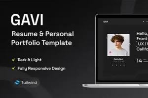 Mua Personal Portfolio Resume Tailwind CSS Template giá rẻ