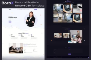 Mua Personal Portfolio Tailwind CSS Template - Borox giá rẻ