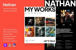 Mua Personal Portfolio Website Template - Nathan giá rẻ