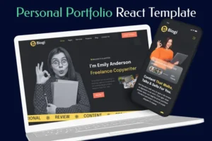 Mua Personal Portfolio Writer React Template - Biogi giá rẻ
