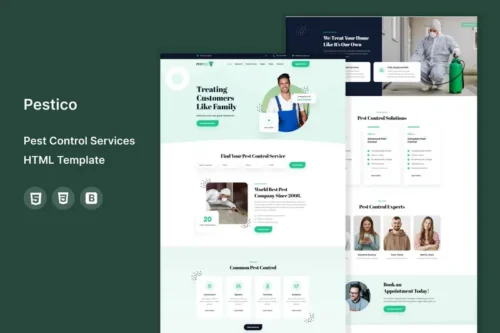 Mua Pestico - Pest Control Services HTML Template giá rẻ