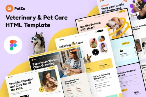 Mua PetZo - Veterinary & Pet Care HTML Template giá rẻ