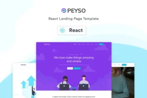 Mua Peyso- React Landing Page Template giá rẻ