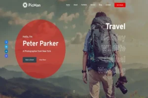 Mua PicMan - Personal Portfolio Template giá rẻ