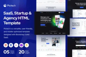 Mua PicTech – Creative SaaS & Startup HTML5 Template giá rẻ