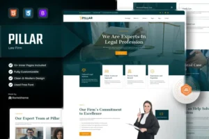 Mua Pillar - Lawyer & Attorney HTML Template giá rẻ