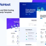 Piohost – Domain and Web Hosting React Nextjs