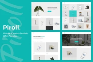 Mua Piroll — Minimal and Modern Portfolio HTML Templat giá rẻ