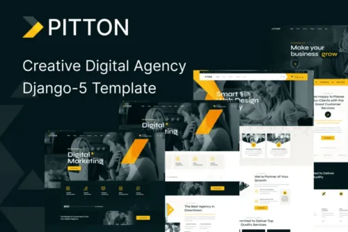 Mua Pitoon - Creative Digital Agency Django Template giá rẻ