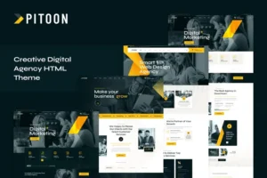 Mua Pitoon - Creative Digital Agency HTML Template giá rẻ