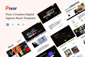 Mua Pixor | Creative Digital Agency React Template giá rẻ